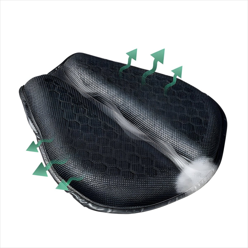 Long Distance Travel Motorcycle Gel Seat Cushion Breathable Petal Design - Nalani - Fashion Clothing and Decor