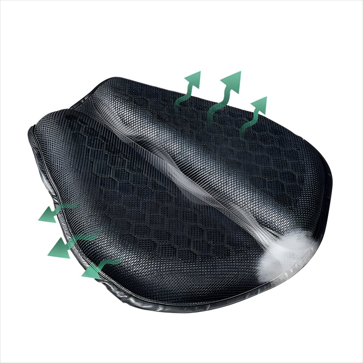 Long Distance Travel Motorcycle Gel Seat Cushion Breathable Petal Design - Nalani - Fashion Clothing and Decor