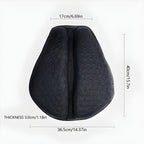 Long Distance Travel Motorcycle Gel Seat Cushion Breathable Petal Design - Nalani - Fashion Clothing and Decor
