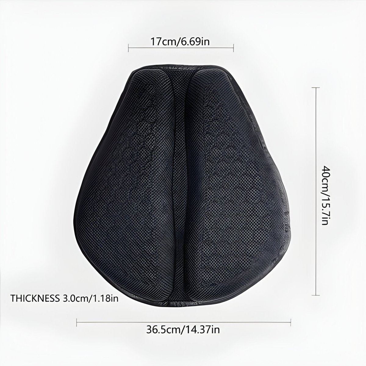 Long Distance Travel Motorcycle Gel Seat Cushion Breathable Petal Design - Nalani - Fashion Clothing and Decor