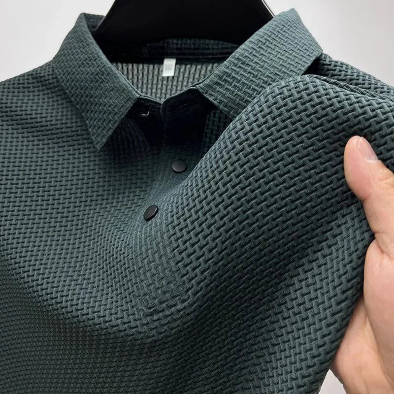 Loom - Polo Anti Crease Short Sleeve Breathable Lightweight Shirt - Nalani - Fashion Clothing and Decor