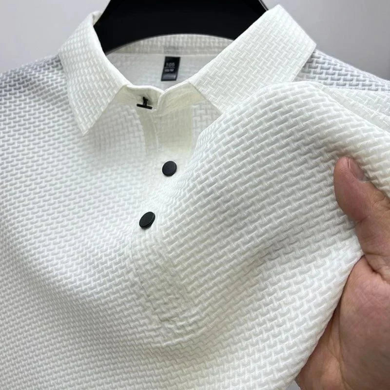 Loom - Polo Anti Crease Short Sleeve Breathable Lightweight Shirt - Nalani - Fashion Clothing and Decor