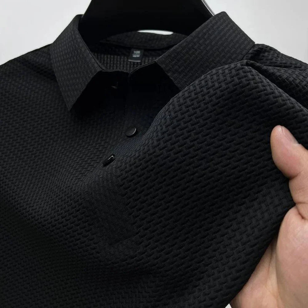 Loom - Polo Anti Crease Short Sleeve Breathable Lightweight Shirt - Nalani - Fashion Clothing and Decor