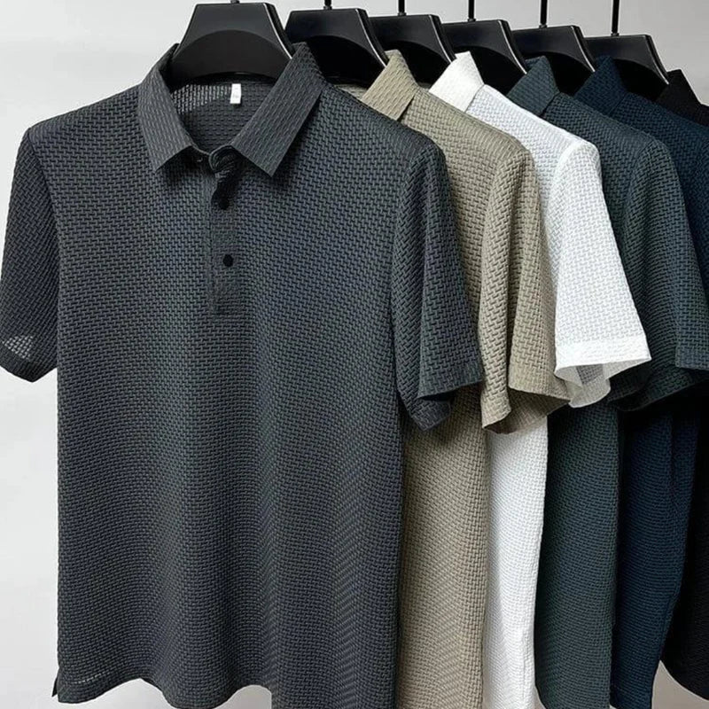 Loom - Polo Anti Crease Short Sleeve Breathable Lightweight Shirt - Nalani - Fashion Clothing and Decor