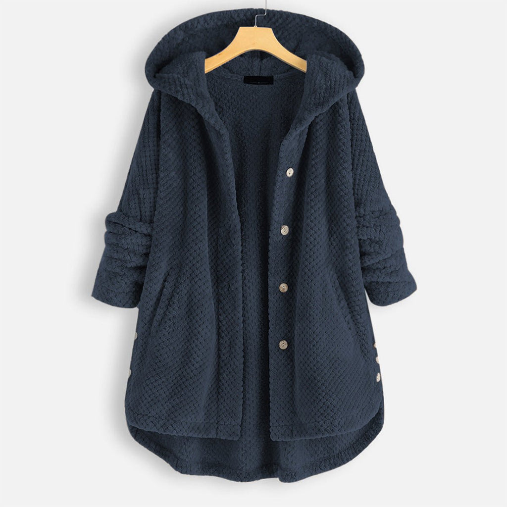Loose Fit Hooded Sweater For Women Long Sleeves Casual - Nalani - UK Fashion Clothing and Decor