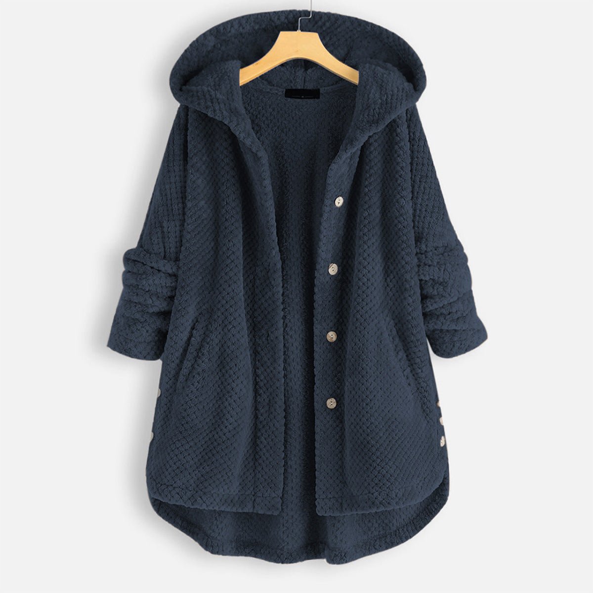 Loose Fit Hooded Sweater For Women Long Sleeves Casual - Nalani - UK Fashion Clothing and Decor