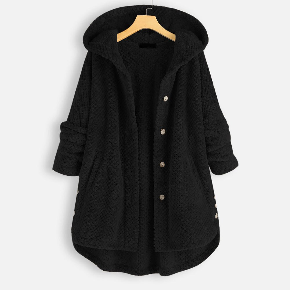 Loose Fit Hooded Sweater For Women Long Sleeves Casual - Nalani - UK Fashion Clothing and Decor