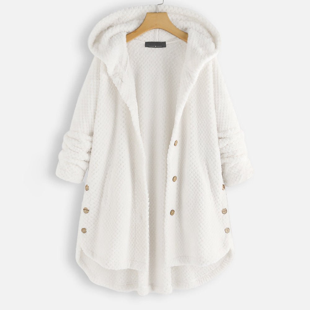 Loose Fit Hooded Sweater For Women Long Sleeves Casual - Nalani - UK Fashion Clothing and Decor