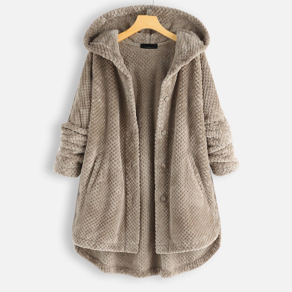 Loose Fit Hooded Sweater For Women Long Sleeves Casual - Nalani - UK Fashion Clothing and Decor