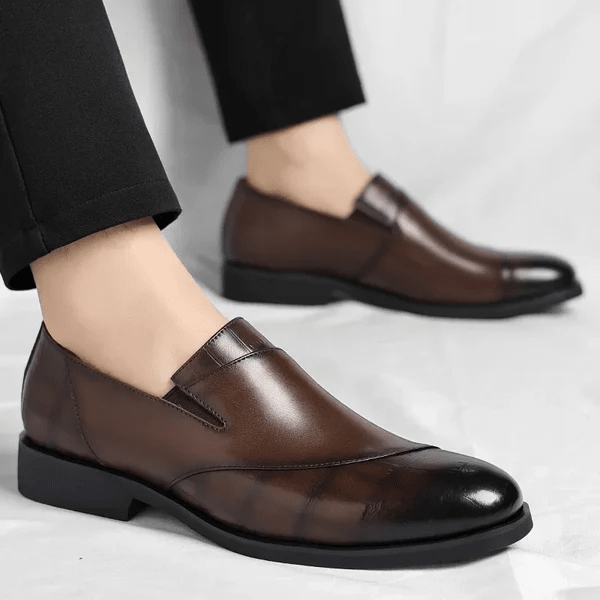 Lucenti Leather Loafers With Cushioned Insole And Lightweight Sole - Nalani - Fashion Clothing and Decor