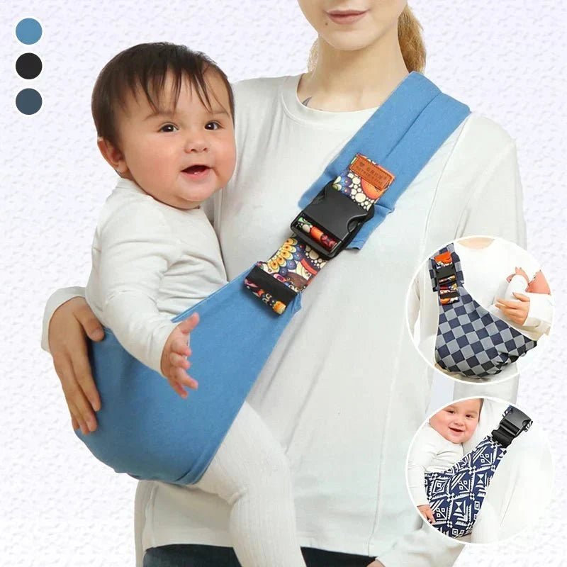 Luna | Adjustable Baby Sling Carrier Wrap - Ergonomic Breathable Cotton Newborn to Toddler Hands-Free Breastfeeding Nursing Sling for Mom & Dad - Nalani - Fashion Clothing and Decor