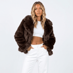 Luxury Faux Fur Jacket for Women – Fluffy Faux Fur Coat for Winter & Evenings, 8 Colours, XS–2XL – Sienna Moreau - Nalani - Fashion Clothing and Decor