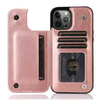 Luxury Leather Phone Case With Card Slots Magnetic Closure - Nalani - UK Fashion Clothing and Decor