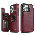 Luxury Leather Phone Case With Card Slots Magnetic Closure - Nalani - UK Fashion Clothing and Decor