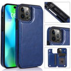 Luxury Leather Phone Case With Card Slots Magnetic Closure - Nalani - UK Fashion Clothing and Decor