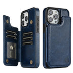 Luxury Leather Phone Case With Card Slots Magnetic Closure - Nalani - UK Fashion Clothing and Decor