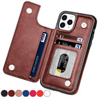 Luxury Leather Phone Case With Card Slots Magnetic Closure - Nalani - UK Fashion Clothing and Decor