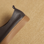 Maeva Leather Loafers With Clean Lines And Soft Platform Sole - Nalani - Fashion Clothing and Decor