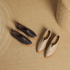 Maeva Leather Loafers With Clean Lines And Soft Platform Sole - Nalani - Fashion Clothing and Decor