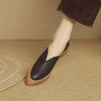 Maeva Leather Loafers With Clean Lines And Soft Platform Sole - Nalani - Fashion Clothing and Decor