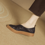Maeva Leather Loafers With Clean Lines And Soft Platform Sole - Nalani - Fashion Clothing and Decor