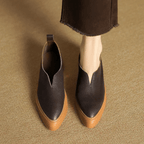 Maeva Leather Loafers With Clean Lines And Soft Platform Sole - Nalani - Fashion Clothing and Decor