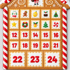 Magnetic Advent Calendar Gingerbread House – Fridge Christmas Countdown with 24 Holiday Magnets, 14.8 x 11.2 in - Nalani - Fashion Clothing and Decor