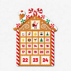 Magnetic Advent Calendar Gingerbread House – Fridge Christmas Countdown with 24 Holiday Magnets, 14.8 x 11.2 in - Nalani - Fashion Clothing and Decor