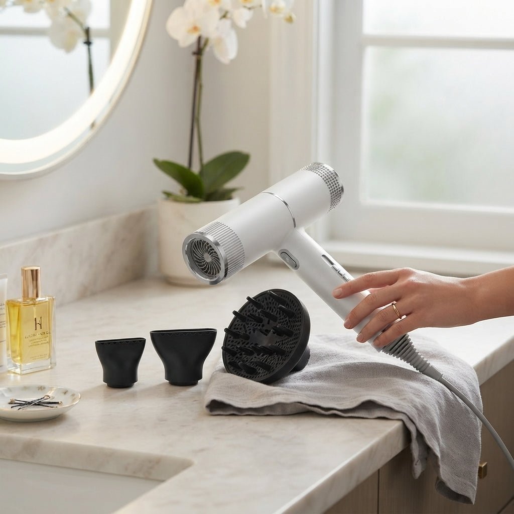 Magnetic Hair Dryer – Lightweight Ionic Blow Dryer with Brushless Motor & Magnetic Attachments, 7 Colors – SwiftDry - Nalani - Fashion Clothing and Decor