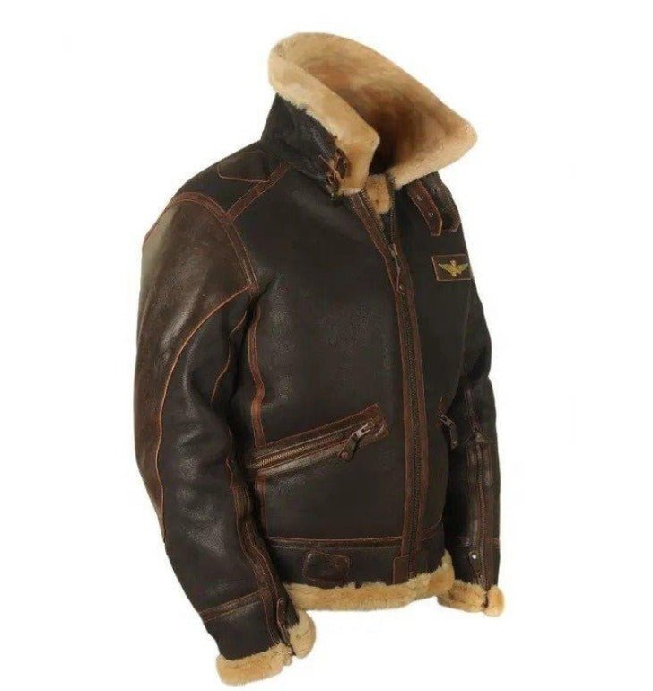 Marbo | Casual Faux Fur Jacket For Men With Soft Warm Lining - Nalani - UK Fashion Clothing and Decor