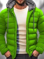Marbo | Mens Lightweight Winter Coat With Zipper Hood Drawstring - Nalani - UK Fashion Clothing and Decor