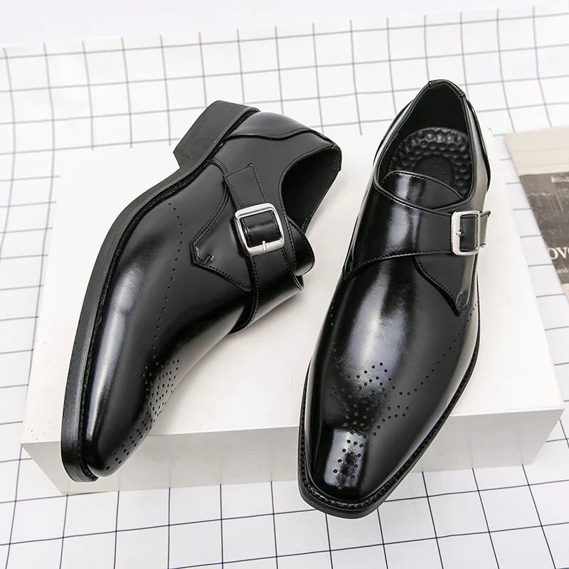 Marcello Polished Leather Loafers With Sleek Slip On Finish - Nalani - Fashion Clothing and Decor