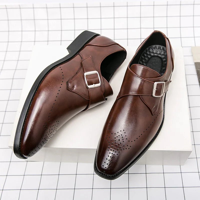Marcello Polished Leather Loafers With Sleek Slip On Finish - Nalani - Fashion Clothing and Decor