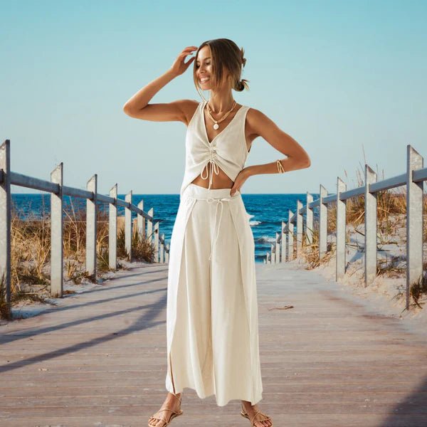 Mareva | Casual two - piece summer suit for women - Nalani - Fashion Clothing and Decor