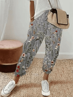 Mareva | Casual women's trousers with drawstring | Straight leg & cropped - Nalani - Fashion Clothing and Decor
