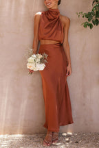 Mareva Maxi Skirt Set | Modern Elegant Women’s Suit - Nalani - Fashion Clothing and Decor