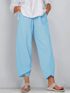 Mareva | Wide - leg summer harem pants for women | Relaxed fit & mid - rise waist - Nalani - Fashion Clothing and Decor