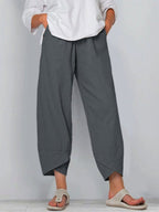Mareva | Wide - leg summer harem pants for women | Relaxed fit & mid - rise waist - Nalani - Fashion Clothing and Decor