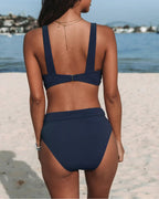Maris | Women's High - Waisted V - Neck Summer Bikini | 2 - Piece Set - Nalani - Fashion Clothing and Decor