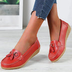 Maris | Women's slip - on loafers with tassels | Classic - Nalani - Fashion Clothing and Decor