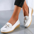 Maris | Women's slip - on loafers with tassels | Classic - Nalani - Fashion Clothing and Decor