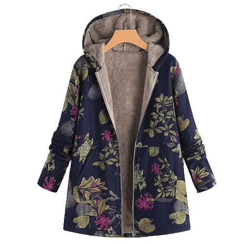Mechi | Women's Jacket | Hooded Floral Print - Nalani - Fashion Clothing and Decor