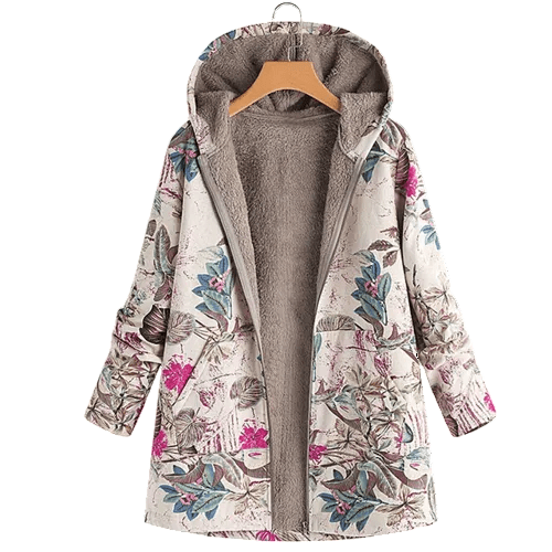 Mechi | Women's Jacket | Hooded Floral Print - Nalani - Fashion Clothing and Decor