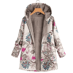 Mechi | Women's Jacket | Hooded Floral Print - Nalani - Fashion Clothing and Decor