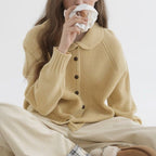Mechi | Women's Soft Knit Cardigan - Long Sleeve Button-Up - Nalani - Fashion Clothing and Decor