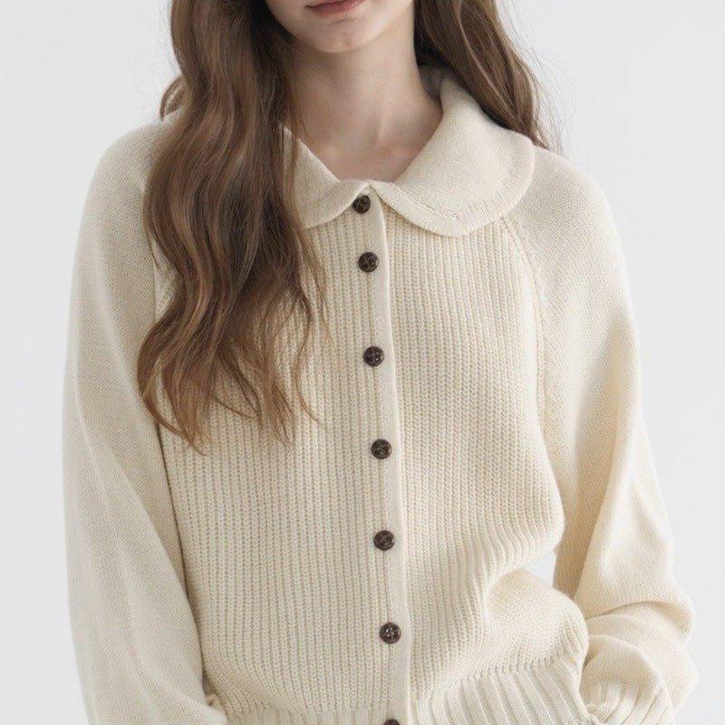 Mechi | Women's Soft Knit Cardigan - Long Sleeve Button-Up - Nalani - Fashion Clothing and Decor