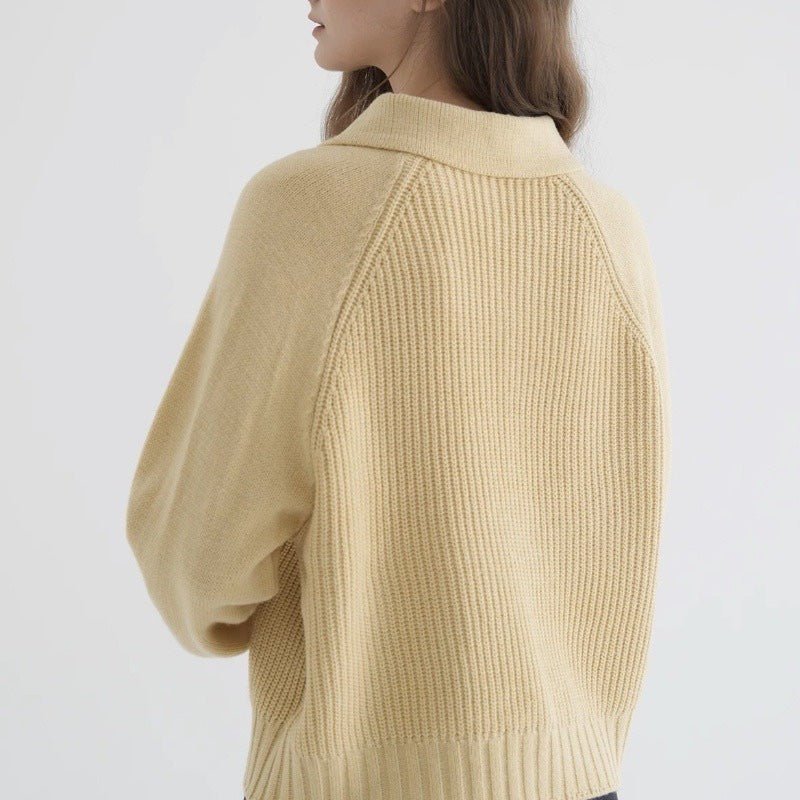 Mechi | Women's Soft Knit Cardigan - Long Sleeve Button-Up - Nalani - Fashion Clothing and Decor