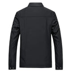 Men Lightweight Zip Up Jacket With Checked Lining Pattern - Nalani - Fashion Clothing and Decor