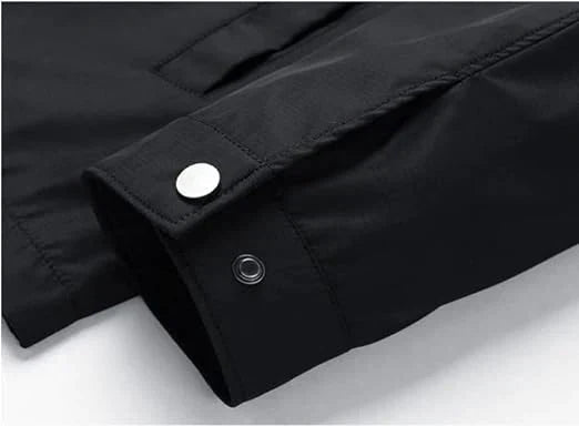Men Lightweight Zip Up Jacket With Checked Lining Pattern - Nalani - Fashion Clothing and Decor