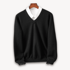 Men V Neck Sweater Slim Fit Lightweight Formal Casual - Nalani - UK Fashion Clothing and Decor